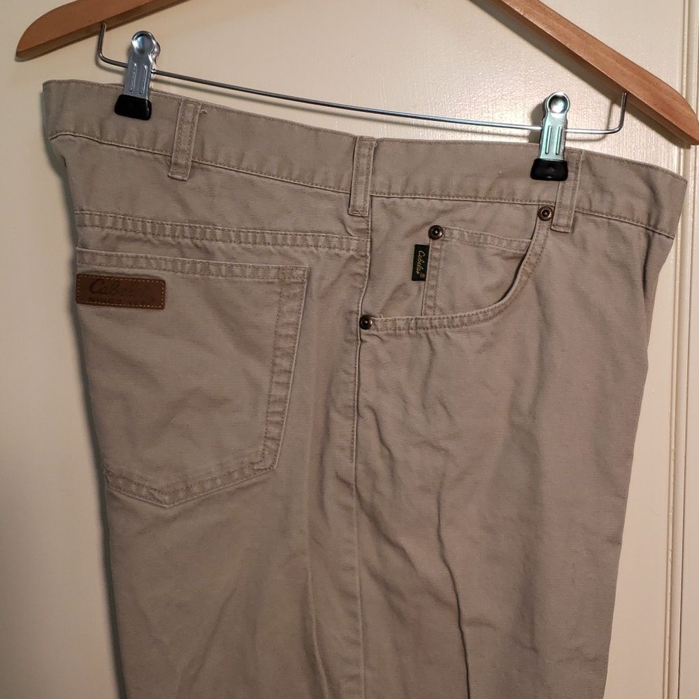 Cabela's Beige Chino Men's Pants, Size Waist 36", 32" Inseam, 100% Cotton